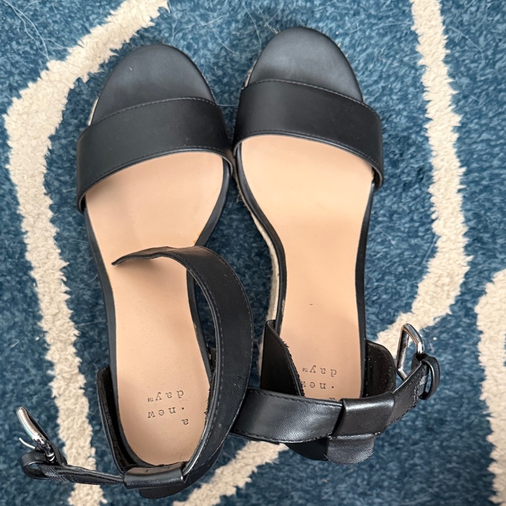 Black strap sandals Target brand